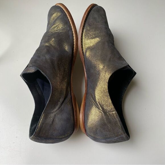 Zero + Maria Cornejo “Kelia” metallic Oxfords 36 6 - Picture 5 of 9